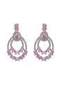 Light Pink Diva Double Layered Danglers, Image 1 of 5