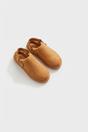 Camel Niraya Faux Suede Slingback Mule Sandals With Cuff Strap, Image 3 of 8