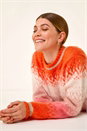 Orange Ombre Tinsel Knit Jumper, Image 2 of 5