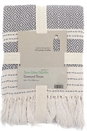 Grey Eco-Friendly Diamond Throw - 170cm x 200cm, Image 2 of 2
