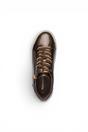 Brown Faux Leather Sneakers - 23313, Image 7 of 8