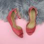Coral AJVANI Coral Mid Wedge Heel Ankle Strap Sandals, Image 4 of 6