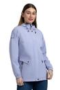 Light Blue Flourish Waterproof Jacket, Image 1 of 4