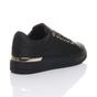 Black Flat Chunky Diamante Sparkly Trainers, Image 4 of 6