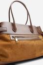 Brown Lyanna Buckled Tote Bag with Side Zip, Image 5 of 6