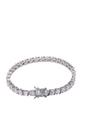 Silver Diva Dainty Tennis Bracelet, Image 3 of 5