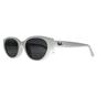 White Ray-Ban White Oval Polished White Dark Grey RB4457D Bio Based, Image 2 of 3