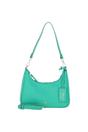 Green Real Leather Shoulder Bag with Detachable Crossbody Strap, Image 1 of 4