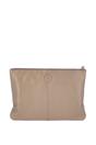 Gold Real Leather Large Studded Clutch Bag, Image 4 of 4
