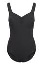 Charcoal Plain One Piece Swimsuit, Image 1 of 5