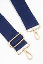 Navy Blue Sarta Navy Blue Plain Woven Wide Bag Strap, Image 2 of 4