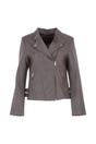 Taupe Ashwood Leather Taupe 'Casey' Real Leather Biker Jacket, Image 2 of 5