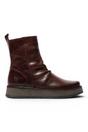 Wine Women's Leather Boots-RENO053FLY, Image 1 of 5