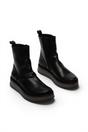 Black Womens Zip Up Ankle Boots - RENO053FLY, Image 2 of 5