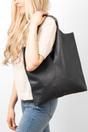Navy Blue Italian Leather Shoulder Bag, Image 4 of 5