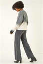 Grey Jacquard Bow Knit Jumper, Image 3 of 5