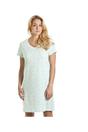 Mint Camille Lingerie Mint Ditsy Rose Floral Print Cotton Nightshirt, Image 1 of 5