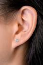 Silver Sterling Silver Highland Cow Crown Studs, Image 2 of 3
