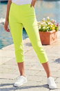 Lime Cropped Stretch Trouser, Image 3 of 4