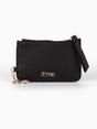 Black Faux Leather Card Holder Wallet, Image 1 of 2