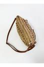 Natural Straw Shoulder Bag with Frill Detail, Image 3 of 4