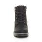 Black AJVANI Black Low Heel Lace Up Biker Worker Boots, Image 6 of 6