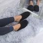 Black AJVANI Black Footbed Mules Slippers, Image 5 of 6