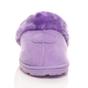 Lilac Faux Fur Lined Slip On Memory Foam Mules Slippers, Image 5 of 5