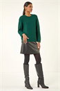 Forest  Bow Back Metallic Knit Jumper, Image 3 of 7