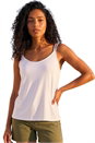 White Double Strap V-Neck Stretch Vest Top, Image 5 of 5