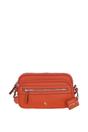 Orange 'Sogno di Cuoio' Compact Twin Zip Crossbody Bag, Image 1 of 4
