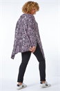 PINK Curve Snake Print Hanky Hem Tunic Top, Image 3 of 5