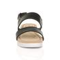 Black AJVANI Black Flatform Strappy Sandals, Image 6 of 6