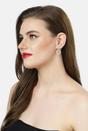 Gold Gold-Colored Circular Drop Earrings, Image 4 of 4