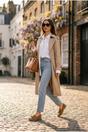Camel iKrush Camel Camille Womens Suede Padlock Charm Loafers, Image 2 of 4
