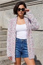 Rose Fluffy Nep Long Cardigan, Image 3 of 4