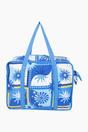 Blue Summery Double Handle Tote Bag, Image 1 of 3