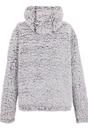 Plum Zelpha Fluffy Hooded Fleece Jacket, Image 2 of 4