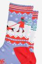 Blue Sausage Dogs Walker Bamboo Socks, Image 2 of 5