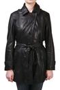 Black Womens 3/4 Length Trench Coat - Ranch, Image 4 of 6