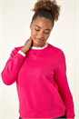 Pink Frill Trim Sweatshirt, Image 4 of 5