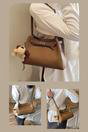 Tan XY LONDON Tan 'Lux' Women's Belted Shoulder Tote Bag With Charm, Image 1 of 1