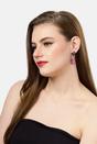 Violet Raindrop shaped Violet Earrings, Image 4 of 4