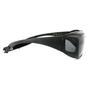 Black Polaroid Black Suncovers Wrap Black Grey Polarized Sunglasses, Image 4 of 4