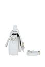 White Ashwood Leather White Stylish Real Leather Medium Satchel Bag, Image 4 of 4