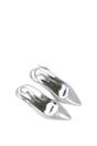 Silver Slingback Kitten Heel Court Shoes With Pointed Toe, Image 6 of 6