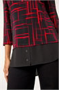 Red Geometric Print 2 in 1 Top, Image 5 of 5