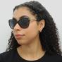 Black Cat Eye Black With Gold Detailing Grey Gradient BE4216 Sunglasses, Image 6 of 7