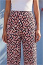 Pink Petite Floral Crinkle Trouser, Image 4 of 4