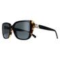 Black Michael Kors Black Rectangle Bi Layer Black Amber Tortoise Dark Grey MK2199 Acadia, Image 2 of 4